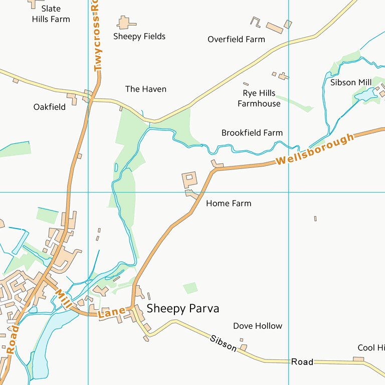 Hinckley and Bosworth District (B) (SK30) Map by UK Topographic Maps ...