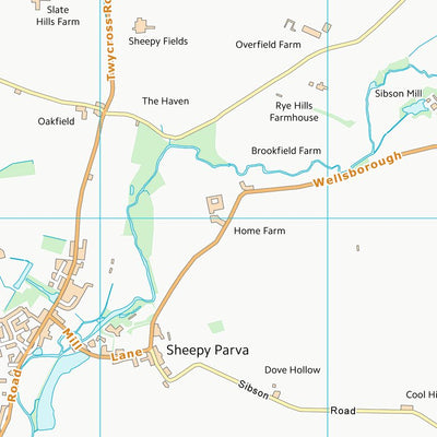 UK Topographic Maps Hinckley and Bosworth District (B) (SK30) digital map