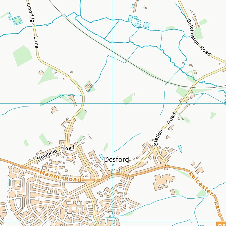 Hinckley and Bosworth District (B) (SK40) Map by UK Topographic Maps ...