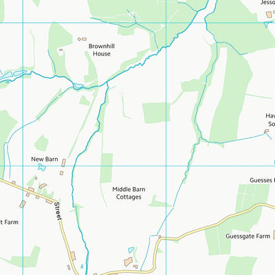 UK Topographic Maps Horsham District (TQ11) digital map