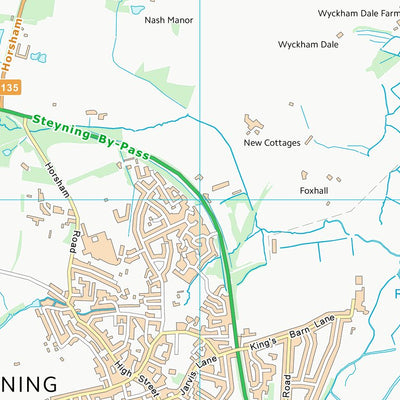 UK Topographic Maps Horsham District (TQ11) digital map