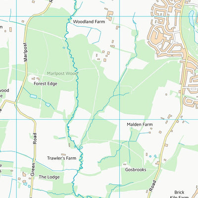 UK Topographic Maps Horsham District (TQ12) digital map