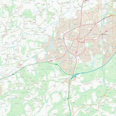UK Topographic Maps Horsham District (TQ23) digital map
