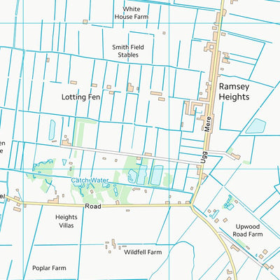 UK Topographic Maps Huntingdonshire District (TL28) digital map