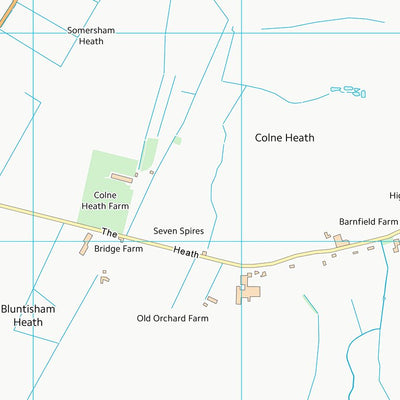 UK Topographic Maps Huntingdonshire District (TL37) digital map
