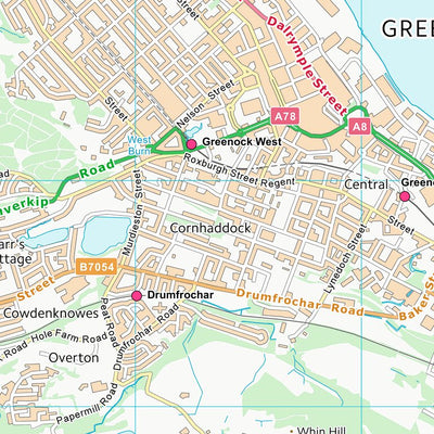 UK Topographic Maps Inverclyde (NS27) digital map