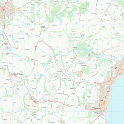 UK Topographic Maps Isle of Wight (SZ58) digital map