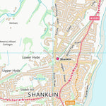 UK Topographic Maps Isle of Wight (SZ58) digital map