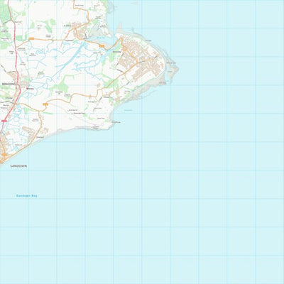 UK Topographic Maps Isle of Wight (SZ68) digital map