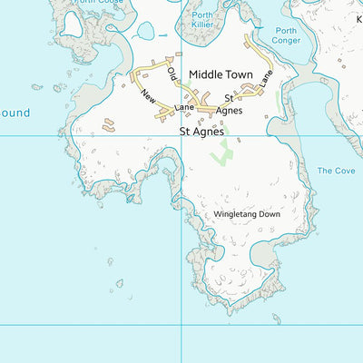 UK Topographic Maps Isles of Scilly (SV80) digital map