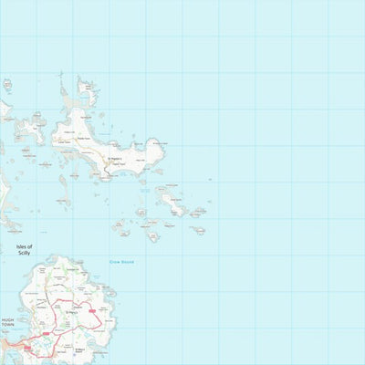 UK Topographic Maps Isles of Scilly (SV91) digital map
