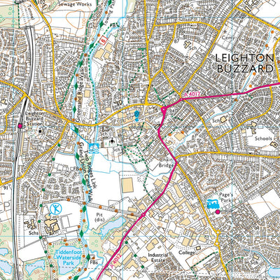 UK Topographic Maps Ivinghoe Ward 1 (1:25,000) digital map