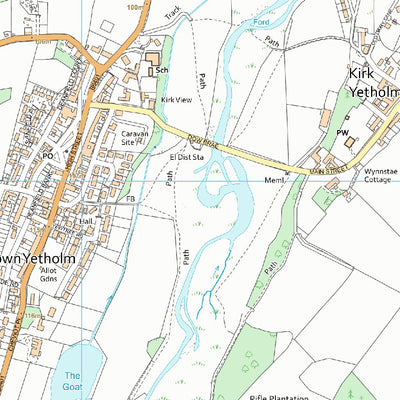 UK Topographic Maps Kelso and District Ward 2 (1:10,000) digital map