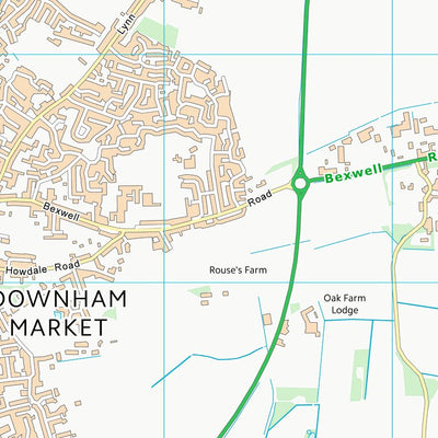 UK Topographic Maps King's Lynn and West Norfolk District (B) (TF60) digital map