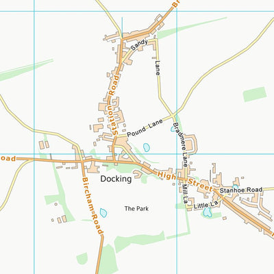 UK Topographic Maps King's Lynn and West Norfolk District (B) (TF73) digital map