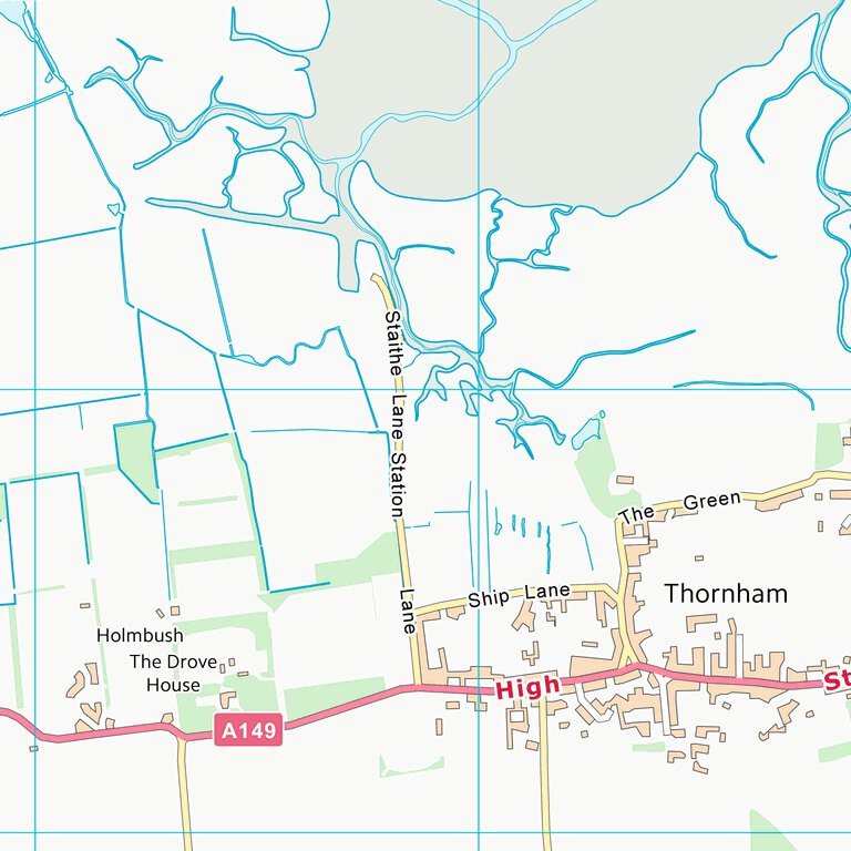 King's Lynn and West Norfolk District (B) (TF74) Map by UK Topographic ...