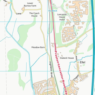 UK Topographic Maps Lancaster District (B) (SD45) digital map