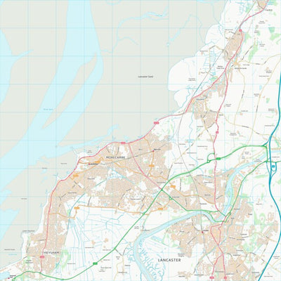 UK Topographic Maps Lancaster District (B) (SD46) digital map