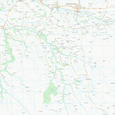 UK Topographic Maps Lancaster District (B) (SD66) digital map