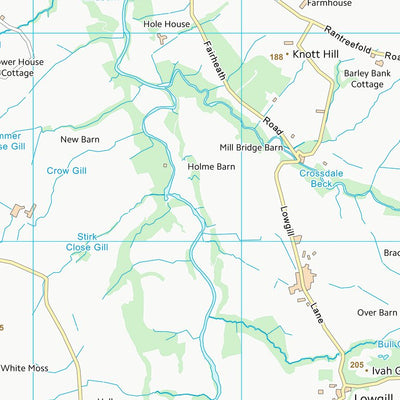UK Topographic Maps Lancaster District (B) (SD66) digital map