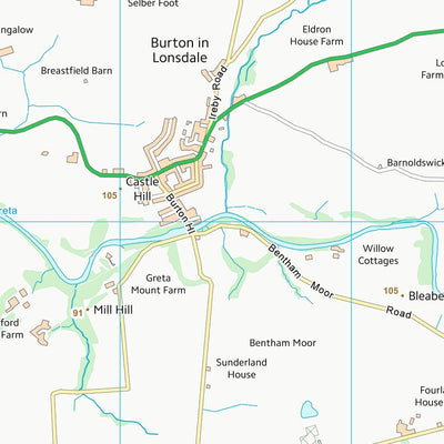 UK Topographic Maps Lancaster District (B) (SD67) digital map