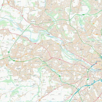 UK Topographic Maps Leeds District (B) (SE23) digital map