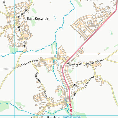 UK Topographic Maps Leeds District (B) (SE34) digital map