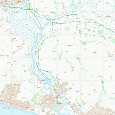 UK Topographic Maps Lewes District (TQ40) digital map