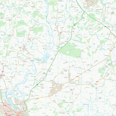 UK Topographic Maps Lewes District (TQ41) digital map