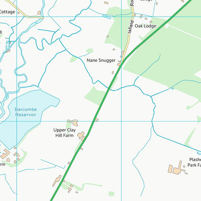 UK Topographic Maps Lewes District (TQ41) digital map