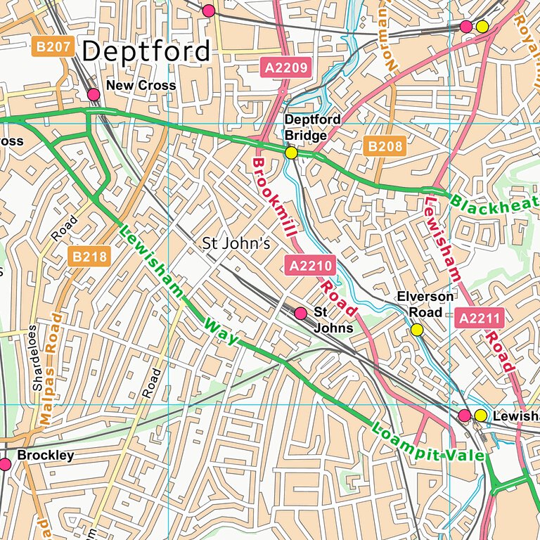 Lewisham London Boro (TQ37) Map by UK Topographic Maps | Avenza Maps