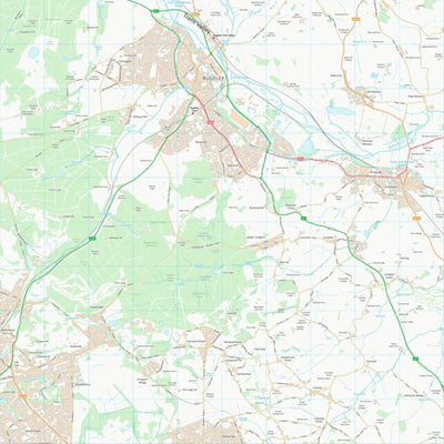 UK Topographic Maps Lichfield District (SK01) digital map
