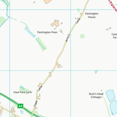 UK Topographic Maps Lichfield District (SK10) digital map
