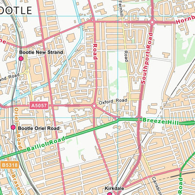 UK Topographic Maps Liverpool District (B) (SJ39) digital map