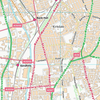 UK Topographic Maps Liverpool District (B) (SJ39) digital map