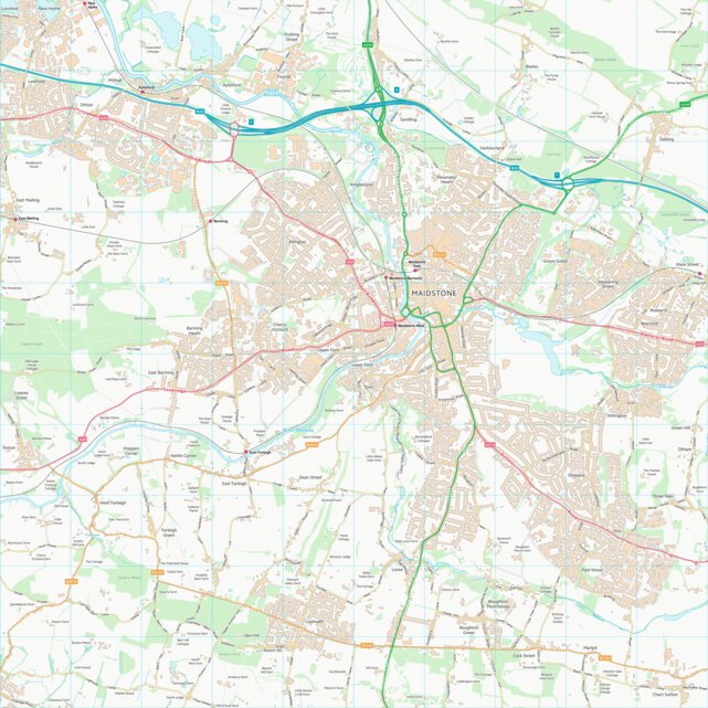Maidstone District (B) (TQ75) Map by UK Topographic Maps | Avenza Maps