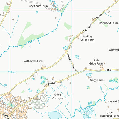 UK Topographic Maps Maidstone District (B) (TQ84) digital map