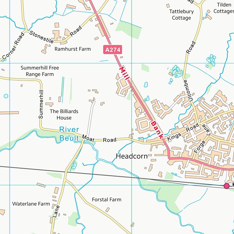 Maidstone District (B) (TQ84) Map by UK Topographic Maps | Avenza Maps