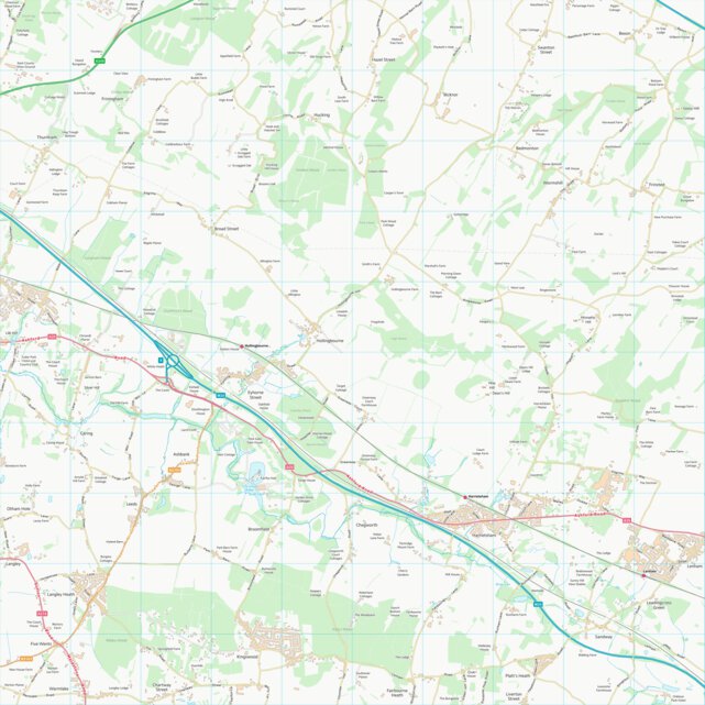 Maidstone District (B) (TQ85) Map by UK Topographic Maps | Avenza Maps