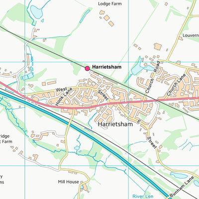 UK Topographic Maps Maidstone District (B) (TQ85) digital map