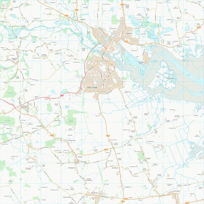 UK Topographic Maps Maldon District (B) (TL80) digital map