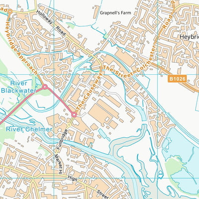 UK Topographic Maps Maldon District (B) (TL80) digital map