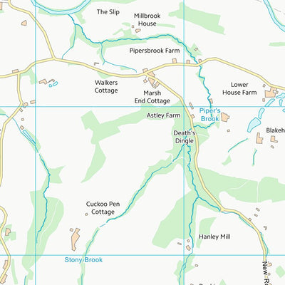 UK Topographic Maps Malvern Hills District (SO66) digital map