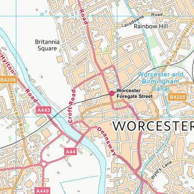 UK Topographic Maps Malvern Hills District (SO85) digital map