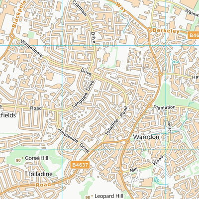 UK Topographic Maps Malvern Hills District (SO85) digital map