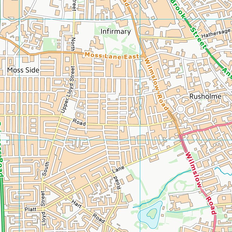 Manchester District (B) (SJ89) Map by UK Topographic Maps | Avenza Maps
