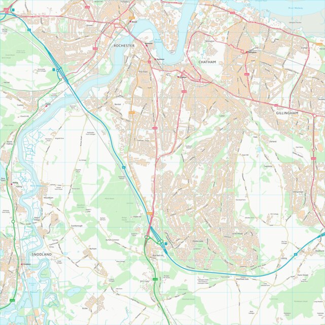 Medway (B) (TQ76) Map by UK Topographic Maps | Avenza Maps