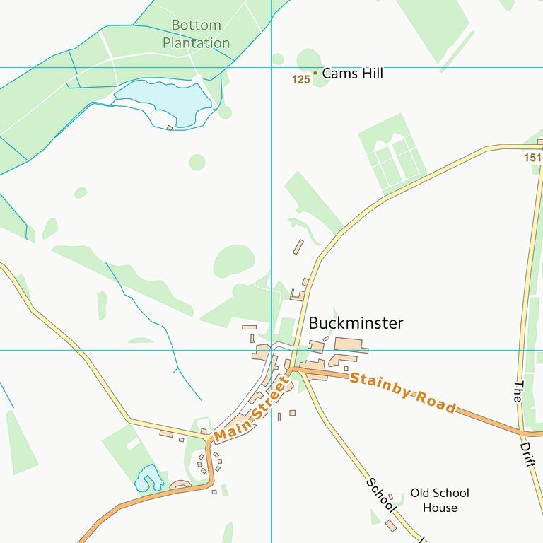 Melton District (B) (SK82) Map by UK Topographic Maps | Avenza Maps