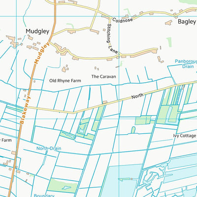 UK Topographic Maps Mendip District (ST44) digital map