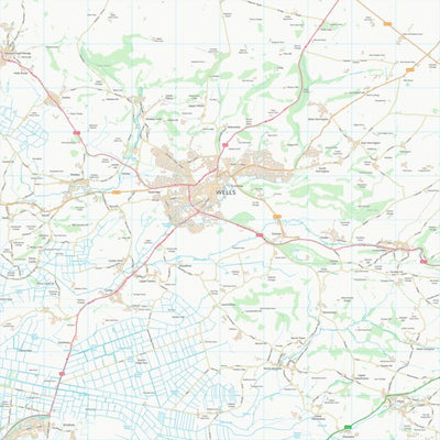 UK Topographic Maps Mendip District (ST54) digital map